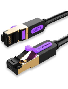 Cable de red rj45 sftp vention icdbn cat.7/ 15m/ negro