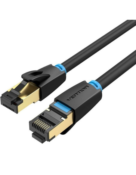 Cable de red rj45 sftp vention ikabd cat.8/ 50cm/ negro