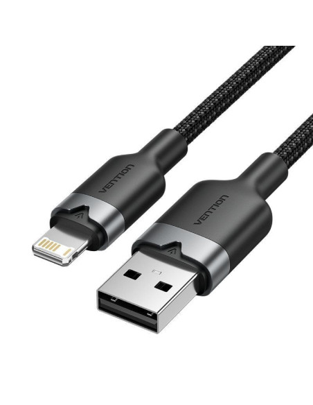 Cable usb lightning vention lanbh/ usb macho - lightning macho/ 480mbps/ 2m/ negro