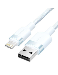 Cable usb 2.0 lightning vention lansh/ usb macho - lightning macho/ 480mbps/ 2m/ azul