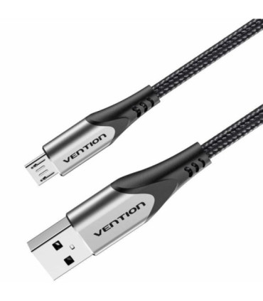 Cable usb 2.0 vention coahh/ microusb macho - usb macho/ 480mbps/ 2m/ gris