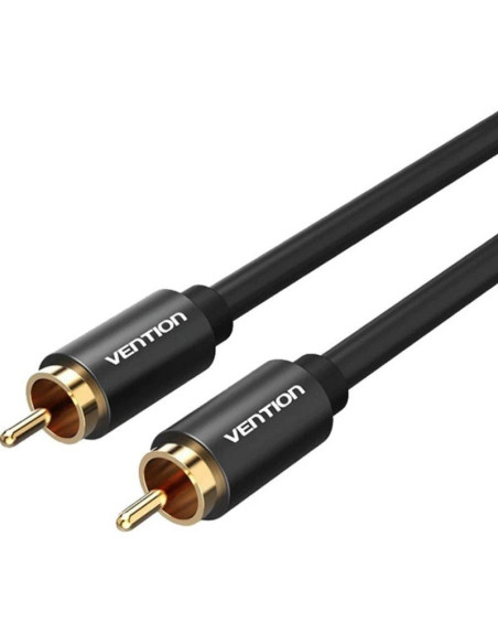 Cable estéreo vention vab-r09-b100/ rca macho - rca macho/ 1m/ negro