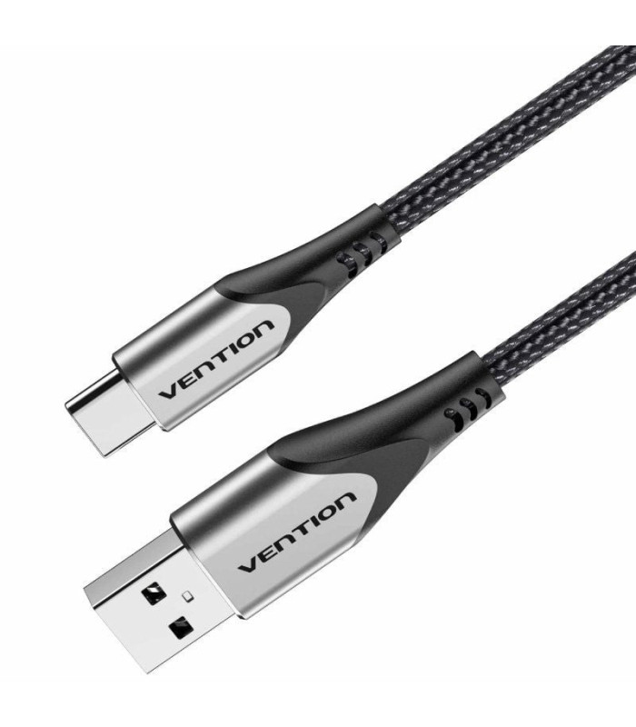 Cable usb 2.0 tipo-c vention codhh/ usb macho - usb tipo-c macho/ 480mbps/ 2m/ gris