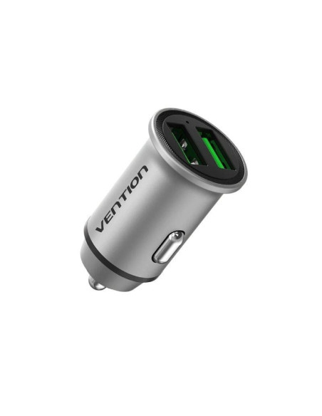 Cargador de coche vention ffah0/ 2xusb/ 18w