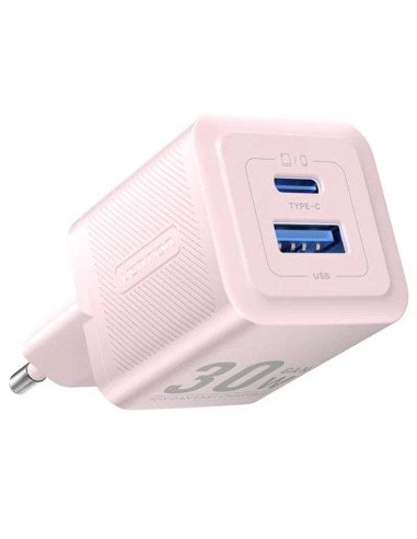 Cargador gan de pared vention feqp0-eu/ 1xusb tipo-c/ 1xusb/ 30w