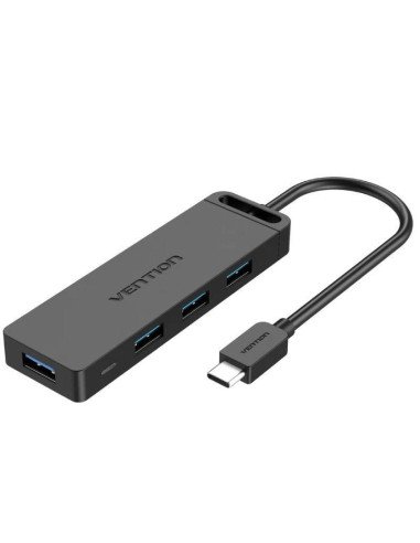 Hub usb tipo-c vention tgkbf/ 4xusb/ 1xmicrousb pd/ 1m