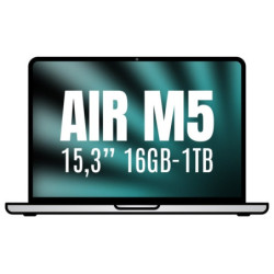 Apple macbook air 15,3'/ m5 10-core cpu/ 16gb/ 1tb ssd/ 10-core gpu/ plata