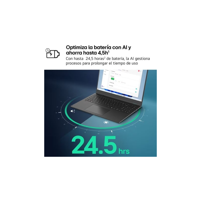 Portátil lg gram 17z90tl-g.au99bn intel core ultra 9-288v/ 32gb/ 1tb ssd/ 17'/ win11
