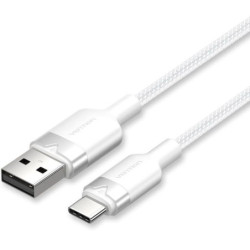 Cable usb 2.0 tipo-c vention ctnwh/ usb tipo-c macho - usb macho/ hasta 60w/ 480mbps/ 2m/ blanco