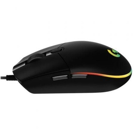 Ratón gaming logitech g102 lightsync/ hasta 8000 dpi/ negro