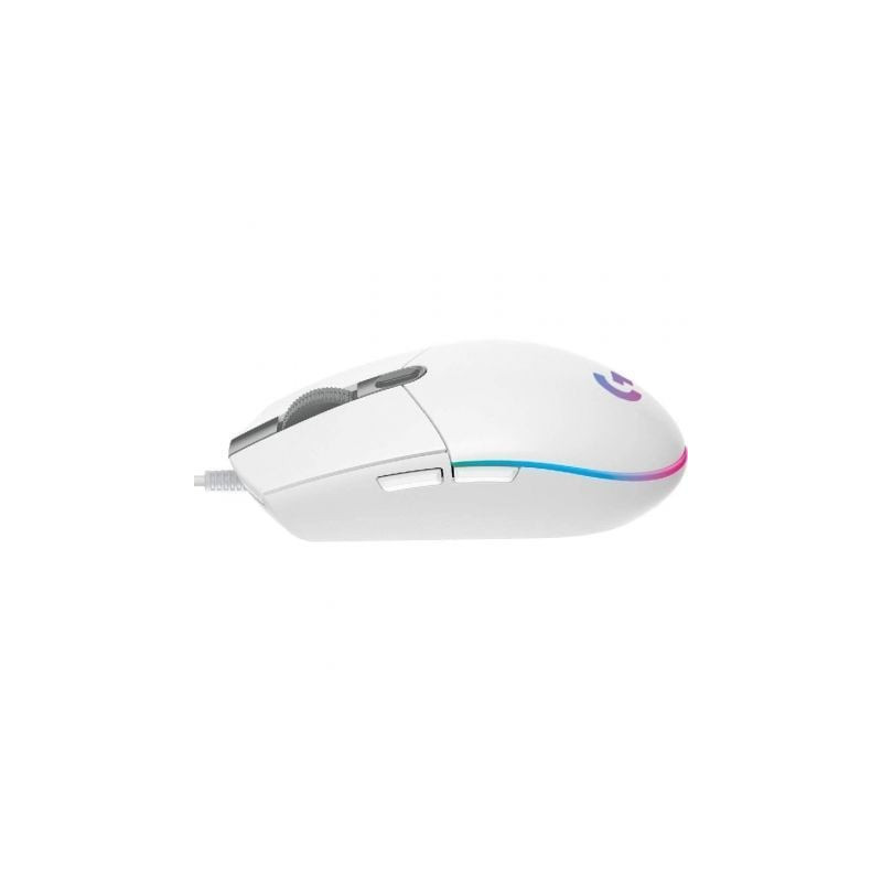 Ratón gaming logitech g102 lightsync/ hasta 8000 dpi/ blanco