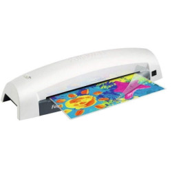 Plastificadora fellowes lunar a3 5716701/ hasta a3 y 80-125 micras/ blanca y negra