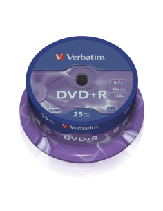 Dvd+r verbatim advanced azo 16x/ tarrina-25uds
