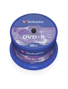 Dvd+r verbatim advanced azo 16x/ tarrina-50uds