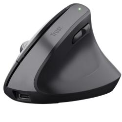 Ratón Vertical Inalámbrico Trust Bayo+/ Batería Recargable/ Hasta 2400 DPI
