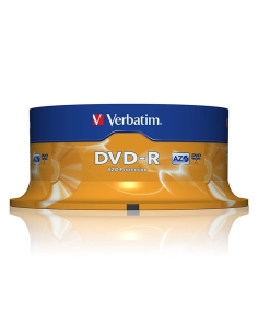 Dvd-r verbatim advanced azo 16x/ tarrina-25uds