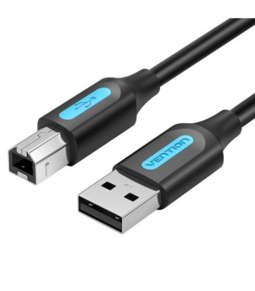 Cable usb 2.0 impresora vention coqbi/ usb tipo-b macho - usb macho/ 480mbps/ 3m/ negro