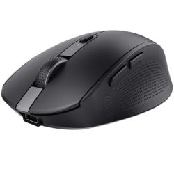 Ratón Inalámbrico Trust Ozaa Compact Wireless/ Batería recargable/ Hasta 3200 DPI/ Negro