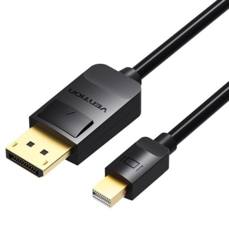 Cable displayport vention haabg/ mini displayport macho - displayport macho/ 1.5m/ negro