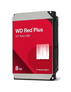 Disco duro western digital wd red plus nas 8tb/ 3.5'/ sata iii/ 256mb