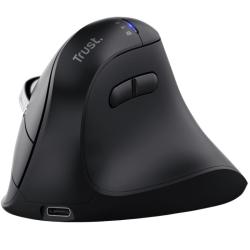 Ratón Vertical Inalámbrico Trust Vyran 26107/ Batería recargable/ Hasta 3200 DPI