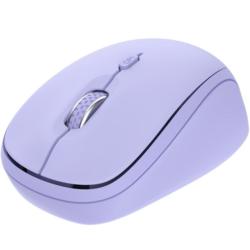 Ratón Mini Inalámbrico Trust Yvi+ Multidispositivo/ Hasta 1600 DPI/ Púrpura