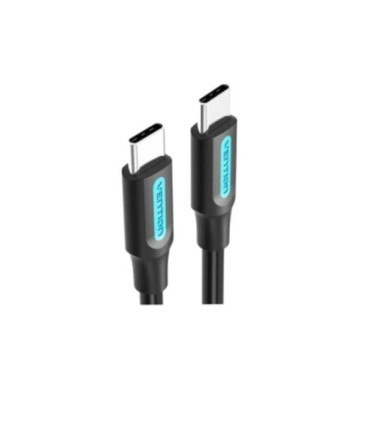 Cable usb 2.0 tipo-c vention cosbg/ usb tipo-c macho - usb tipo-c macho/ hasta 60w/ 480mbps/ 1.5m/ negro