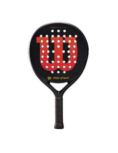 Pala de pádel wilson pro staff team v2/ negra y roja