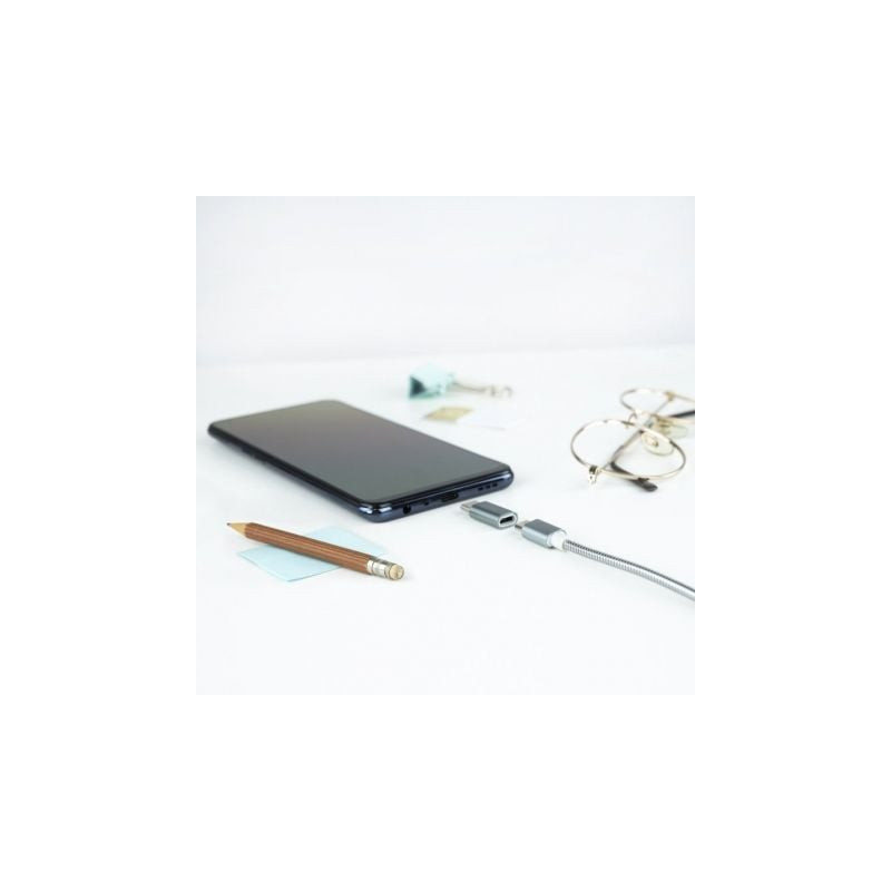 Adaptador nanocable 10.02.0011/ usb tipo-c macho - microusb hembra