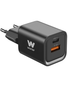 Cargador compacto woxter pe26-174/ 1xusb tipo-c/ 1xusb/ 35w