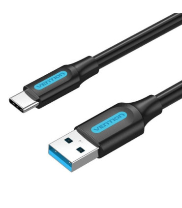 Cable usb 3.0 tipo-c vention cozbf/ usb macho - usb tipo-c macho/ 5gbps/ 1m/ negro