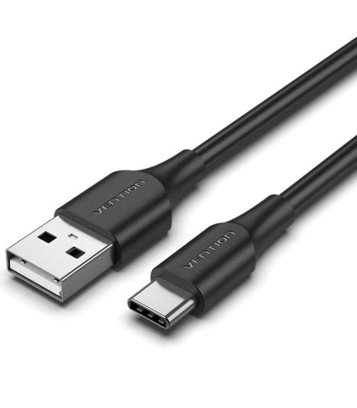 Cable usb 2.0 tipo-c vention cthbc/ usb tipo-c macho - usb macho/ 480mbps/ 25cm/ negro