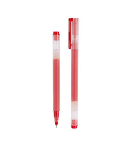 Bolígrafos de tinta de gel xiaomi mi high-capacity gel pen/ 10 unidades/ rojos