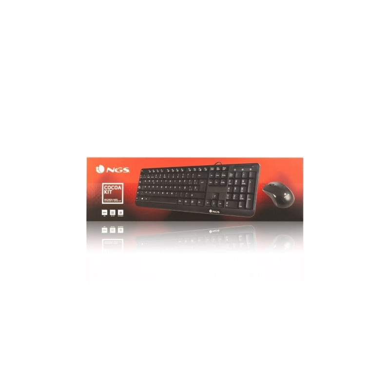 Teclado y ratón ngs cocoa kit/ portugués