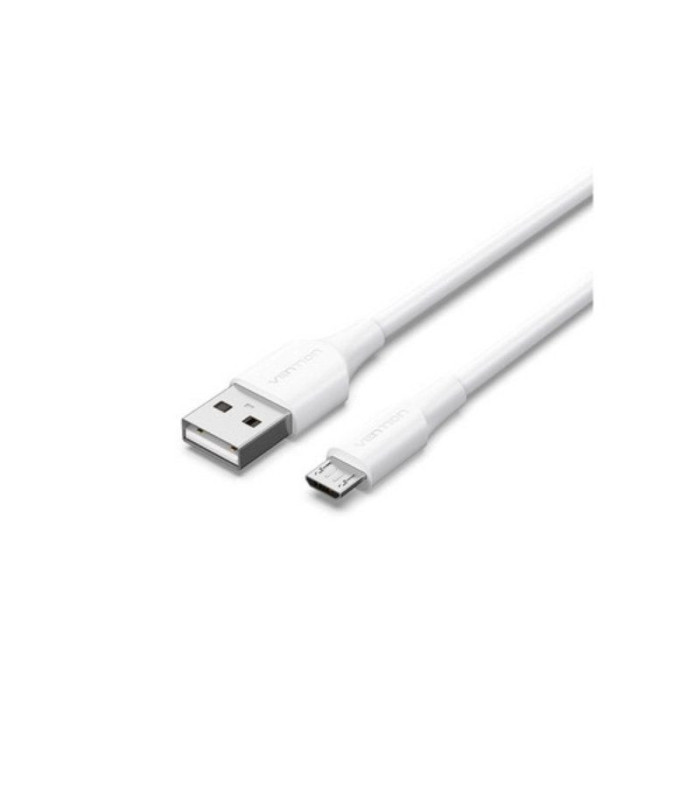 Cable usb 2.0 vention ctiwg/ usb macho - microusb macho/ hasta 60w/ 480mbps/ 1.5m/ blanco