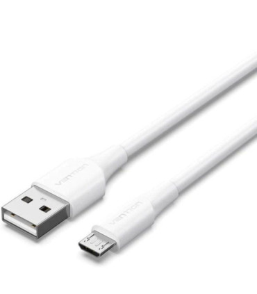 Cable usb 2.0 vention ctiwh/ usb macho - microusb macho/ 480mbps/ 2m/ blanco