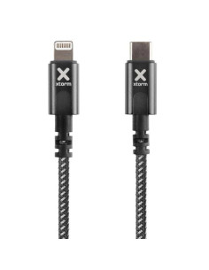 Cable usb tipo-c lightning xtorm cx2041/ usb tipo-c macho - lightning macho/ hasta 60w/ 480mbps/ 3m/ negro