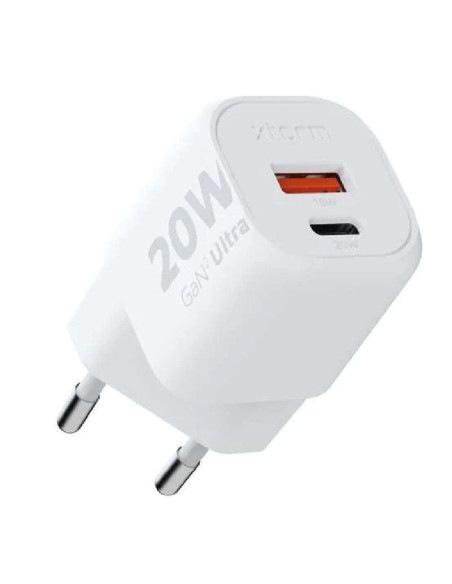 Cargador de pared xtorm xec020/ 1xusb tipo-c/ 1xusb/ 20w