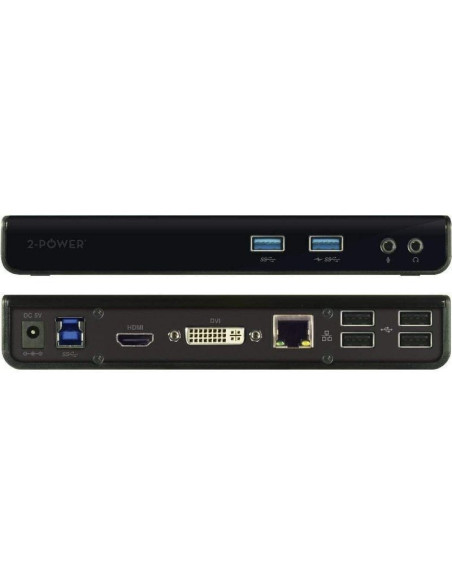 Docking usb 3.0 2-power doc0101a/ 1xhdmi/ / 1xdvi/ 6xusb/ 1xrj45/ 2xaudio