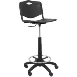 Taburete piqueras y crespo robledo pvc t26gni840rn/ negro
