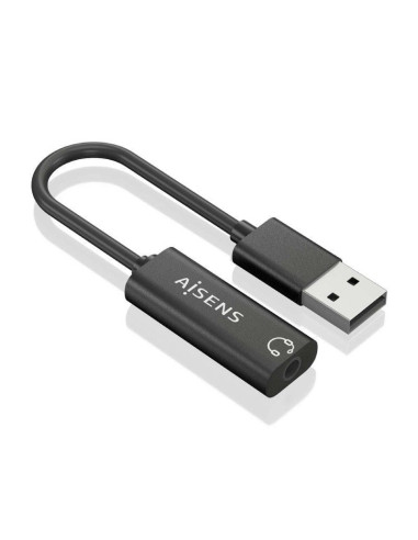 Tarjeta de sonido aisens a106-0770/ usb macho - jack 3.5 hembra