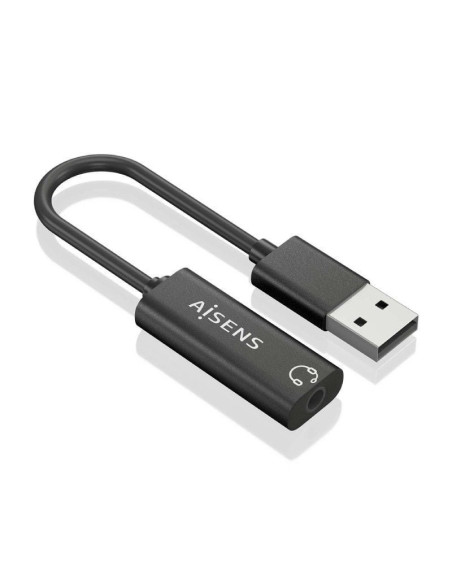Tarjeta de sonido aisens a106-0770/ usb macho - jack 3.5 hembra