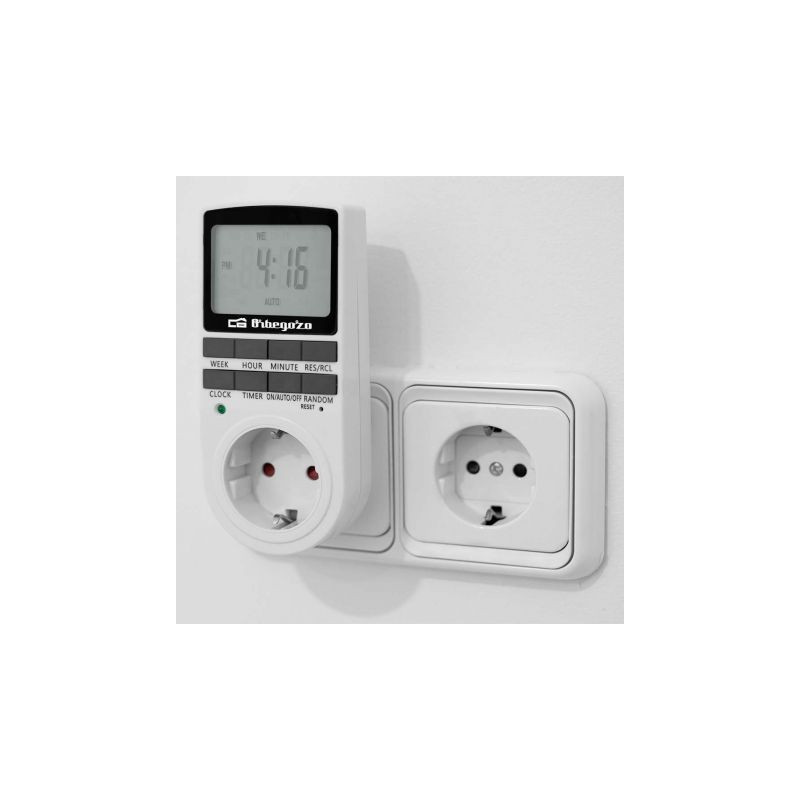 Programador de enchufe orbegozo pg 25/ potencia máxima 3680w
