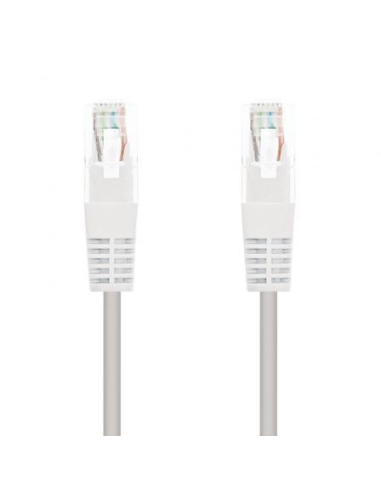 Cable de red rj45 utp nanocable 10.20.0100-w cat.5/ 50cm/ blanco