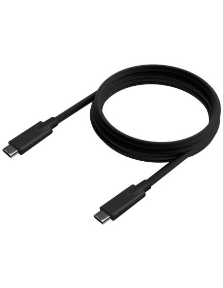 Cable usb 3.2 tipo-c aisens a107-0706 5gbps 3a 60w/ usb tipo-c macho - usb tipo-c macho/ hasta 60w/ 625mbps/ 4m/ negro