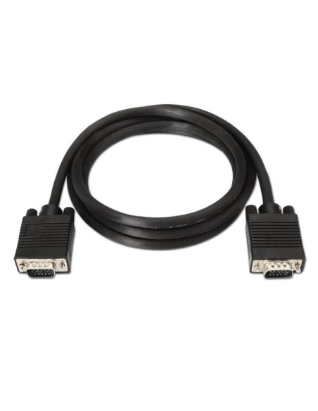 Cable svga aisens a113-0069/ vga macho - vga macho/ hasta 3w/ 10mbps/ 3m/ negro