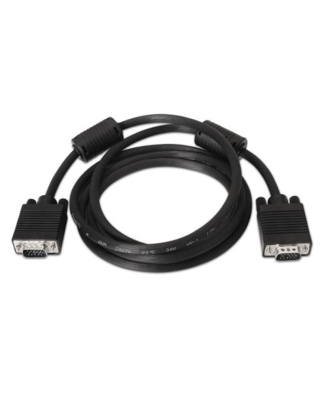 Cable svga aisens a113-0073/ vga macho - vga macho/ hasta 3w/ 10mbps/ 6m/ negro