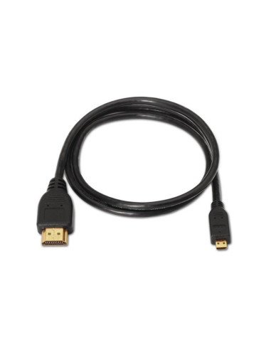 Cable micro hdmi aisens a119-0117/ hdmi macho - micro hdmi macho/ hasta 10w/ 720mbps/ 1.8m/ negro