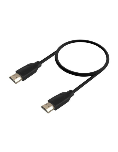 Cable hdmi 2.0 4k aisens a120-0722/ hdmi macho - hdmi macho/ hasta 10w/ 2250mbps/ 1m/ negro