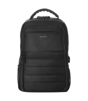 Mochila vention krkb0 para portátiles hasta 17'/ 20l/ impermeable/ puerto usb/ antirrobo/ negra